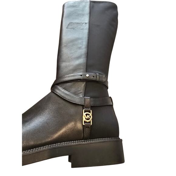 Michael Kors Abigail Wide-Calf Boots in Black NEW Size 9.5 W - Picture 8 of 9